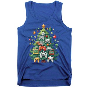 Gamer Xmas Merry Christmas Controller Ornats Tree Gift Tank Top