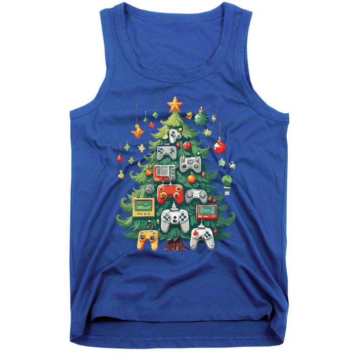 Gamer Xmas Merry Christmas Controller Ornats Tree Gift Tank Top