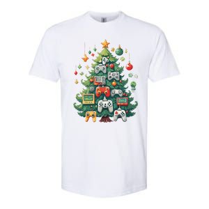 Gamer Xmas Merry Christmas Controller Ornats Tree Gift Softstyle CVC T-Shirt