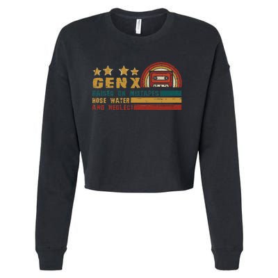 Gen X Nostalgia Raised On Mixtapes And Hose Water Cropped Pullover Crew