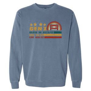 Gen X Nostalgia Raised On Mixtapes And Hose Water Garment-Dyed Sweatshirt