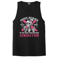 Gen X Proud Member Of The Fuck Your Feelings Skull Girl PosiCharge Competitor Tank