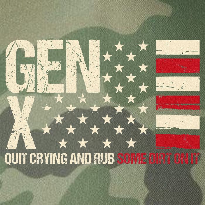 Gen X Quit Crying And Rub Some Dirt On It Legacy Tie Dye Trucker Hat