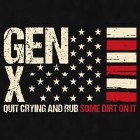 Gen X Quit Crying And Rub Some Dirt On It Ladies PosiCharge Tri-Blend Wicking Tank