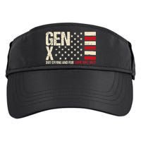 Gen X Quit Crying And Rub Some Dirt On It Adult Drive Performance Visor
