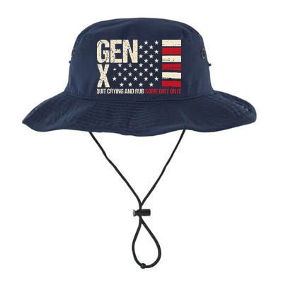 Gen X Quit Crying And Rub Some Dirt On It Bucket Hat