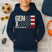 Gen X Quit Crying And Rub Some Dirt On It Kids Hoodie