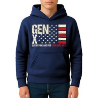 Gen X Quit Crying And Rub Some Dirt On It Kids Hoodie