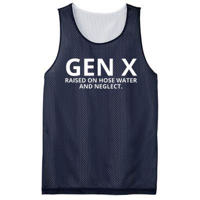 Gen X Raised On Hose Water And Neglect Mesh Reversible Basketball Jersey Tank