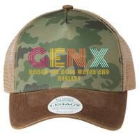 Gen X Raised On Hose Water And Neglect Funny Generation X Legacy Tie Dye Trucker Hat