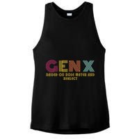 Gen X Raised On Hose Water And Neglect Funny Generation X Ladies PosiCharge Tri-Blend Wicking Tank