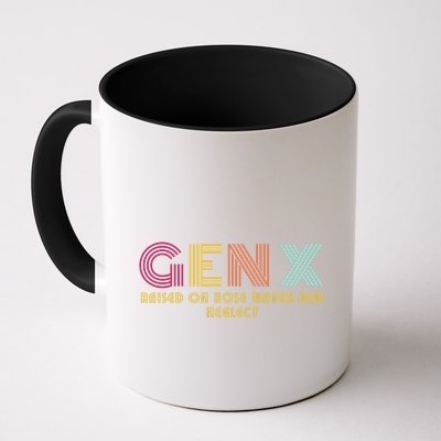 Gen X Raised On Hose Water And Neglect Funny Generation X Mug
