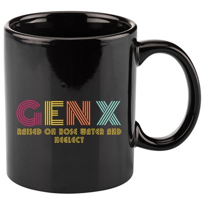 Gen X Raised On Hose Water And Neglect Funny Generation X 11oz C Handle Ceramic Mug