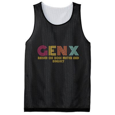 Gen X Raised On Hose Water And Neglect Funny Generation X Mesh Reversible Basketball Jersey Tank