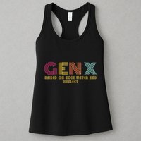 Gen X Raised On Hose Water And Neglect Funny Generation X Womens Tank Top