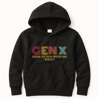 Gen X Raised On Hose Water And Neglect Funny Generation X Kids Hoodie