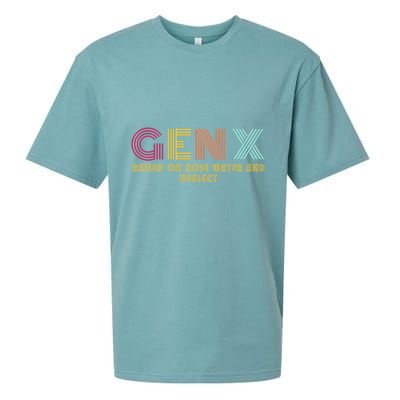 Gen X Raised On Hose Water And Neglect Funny Generation X Sueded Cloud Jersey T-Shirt