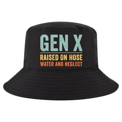 Gen X Raised On Hose Water And Neglect Retro Generation X Cool Comfort Performance Bucket Hat