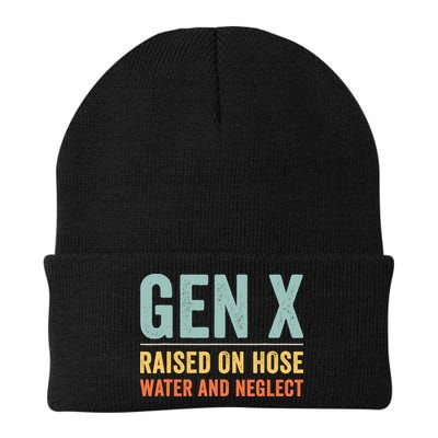 Gen X Raised On Hose Water And Neglect Retro Generation X Beanie
