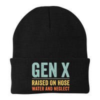 Gen X Raised On Hose Water And Neglect Retro Generation X Beanie