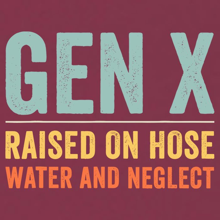 Gen X Raised On Hose Water And Neglect Retro Generation X 16oz Travel Tumbler