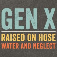 Gen X Raised On Hose Water And Neglect Retro Generation X Cotton Canvas Backpack