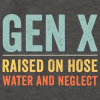 Gen X Raised On Hose Water And Neglect Retro Generation X Vector Backpack