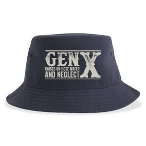 Gen X Raised On Hose Water And Neglect Humor Generation X Sustainable Bucket Hat