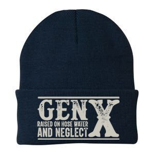 Gen X Raised On Hose Water And Neglect Humor Generation X Knit Cap Winter Beanie