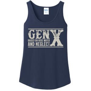 Gen X Raised On Hose Water And Neglect Humor Generation X Ladies Essential Tank