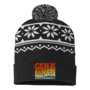 Gen X Raised On Hose Water And Neglect USA-Made Snowflake Beanie