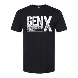 Gen X Raised On Hose Water And Neglect Retro Generation X Softstyle CVC T-Shirt