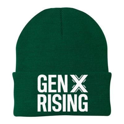 Gen X Rising Unite Angry Fed Up Generation X Saying Knit Cap Winter Beanie