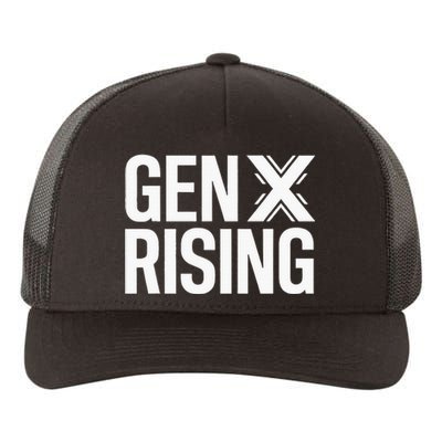 Gen X Rising Unite Angry Fed Up Generation X Saying Yupoong Adult 5-Panel Trucker Hat