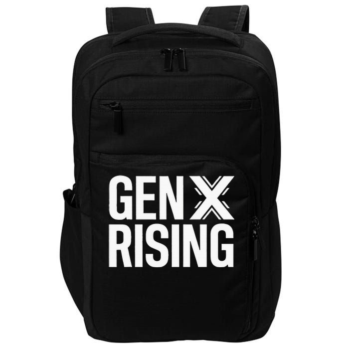 Gen X Rising Unite Angry Fed Up Generation X Saying Impact Tech Backpack