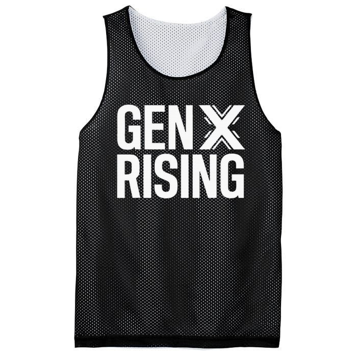 Gen X Rising Unite Angry Fed Up Generation X Saying Mesh Reversible Basketball Jersey Tank