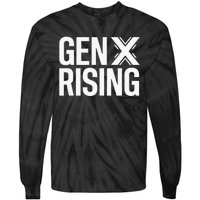 Gen X Rising Unite Angry Fed Up Generation X Saying Tie-Dye Long Sleeve Shirt