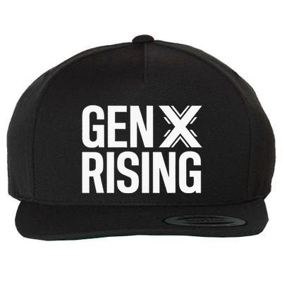 Gen X Rising Unite Angry Fed Up Generation X Saying Wool Snapback Cap