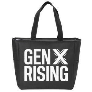 Gen X Rising Unite Angry Fed Up Generation X Saying Zip Tote Bag