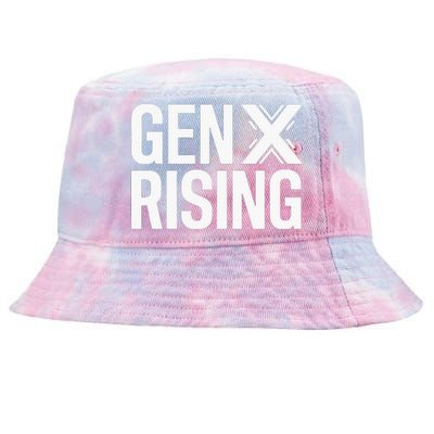 Gen X Rising Unite Angry Fed Up Generation X Saying Tie-Dyed Bucket Hat