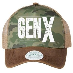 GEN X raised on hose water and neglect Legacy Tie Dye Trucker Hat