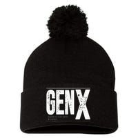 GEN X raised on hose water and neglect Pom Pom 12in Knit Beanie