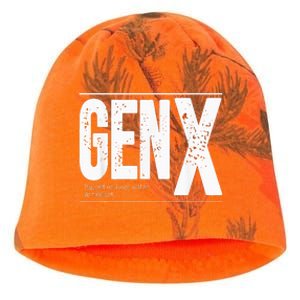 GEN X raised on hose water and neglect Kati - Camo Knit Beanie