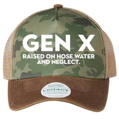 Gen X Raised On Hose Water And Neglect Humor Generation X Legacy Tie Dye Trucker Hat