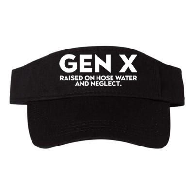 Gen X Raised On Hose Water And Neglect Humor Generation X Valucap Bio-Washed Visor