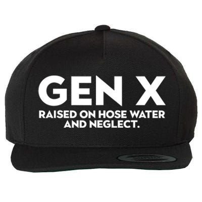 Gen X Raised On Hose Water And Neglect Humor Generation X Wool Snapback Cap