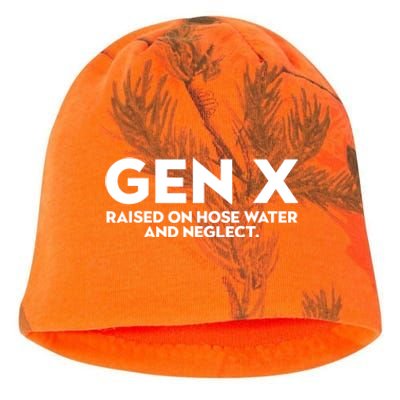 Gen X Raised On Hose Water And Neglect Humor Generation X Kati - Camo Knit Beanie