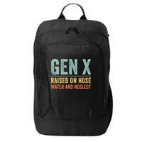 GEN X raised on hose water and neglect Retro Generation X City Backpack