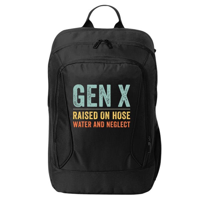 GEN X raised on hose water and neglect Retro Generation X City Backpack