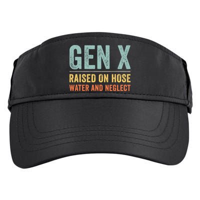 GEN X raised on hose water and neglect Retro Generation X Adult Drive Performance Visor